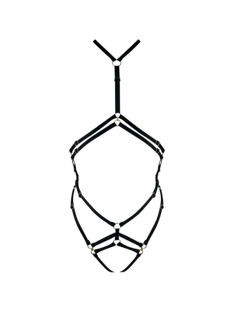 Bordelle Melusina ring harness bodie Black MELUSINABODYHARNESS