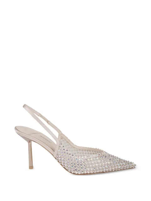 Le Silla Gilda crystal-embellished mesh pumps Neutrals 4172F080BXPPSSM158