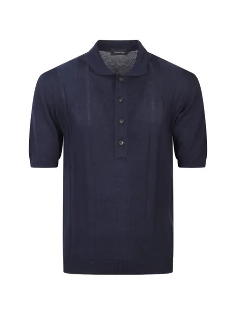 Tagliatore buttoned polo shirt Blue BILLPEPWE2608BLU