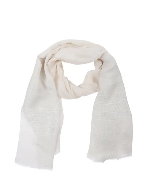 Peserico fringed-edge scarf Neutrals A31539C0CC753944