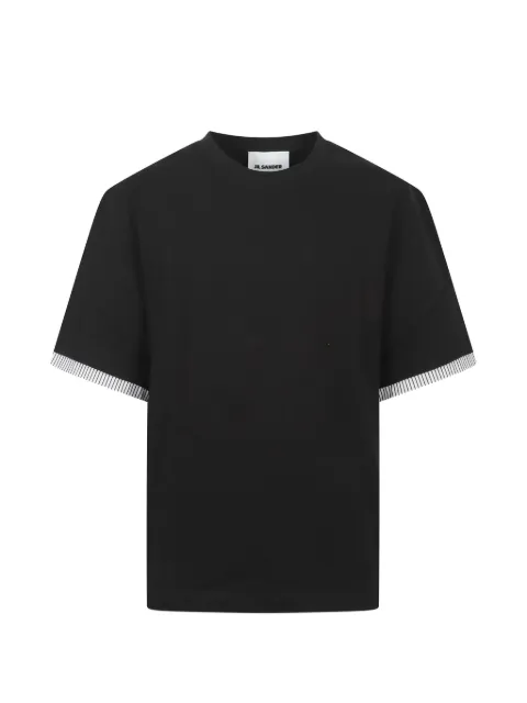 Jil Sander striped-trim t-shirt Black J22GC0234J20256001