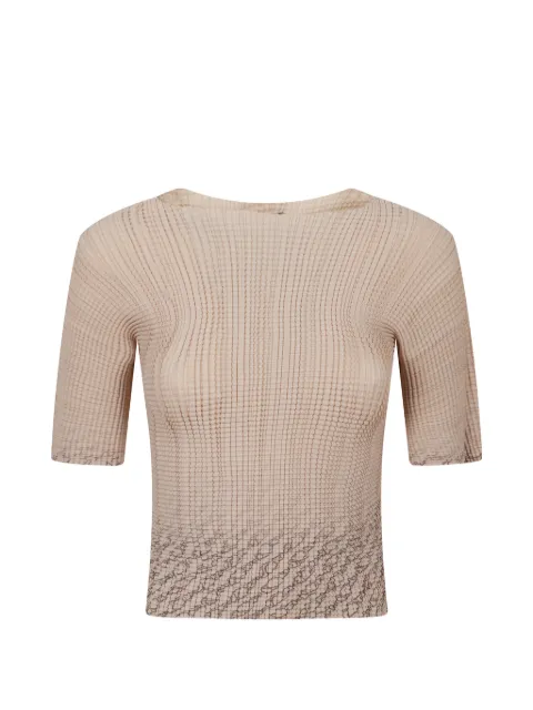 Herno textured abstract-print T-shirt Neutrals TS000007D12887