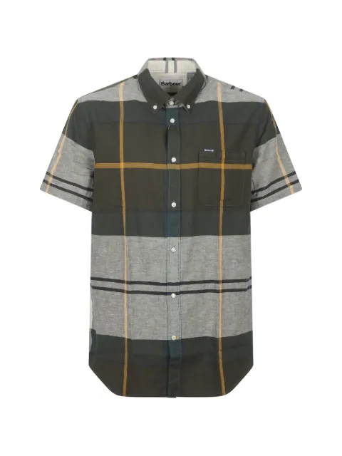 Barbour Douglas tailored short-sleeved shirt Green MSH5077TN51