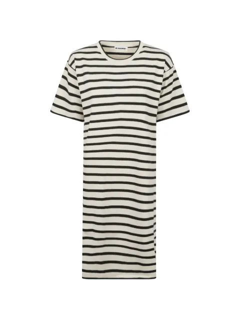 Jil Sander striped short-sleeve midi dress White J40CT0231J46497