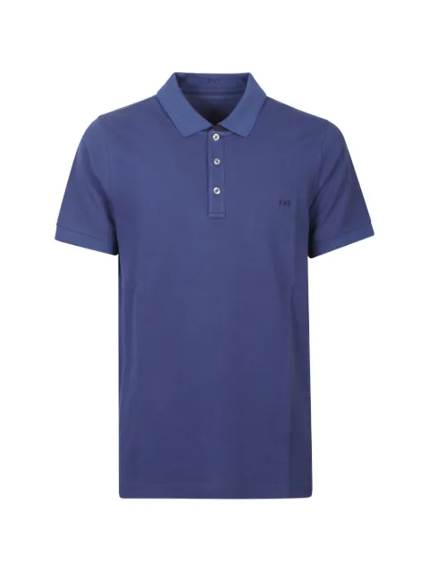 Fay buttoned polo shirt Blue NPMB252135STDW