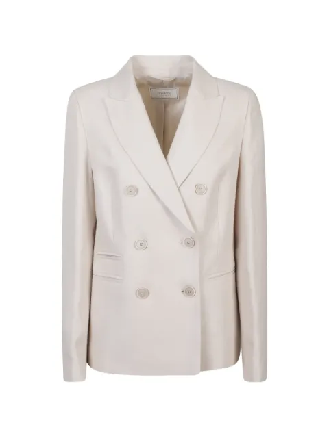 Peserico double-breasted blazer Neutrals A0121202606144