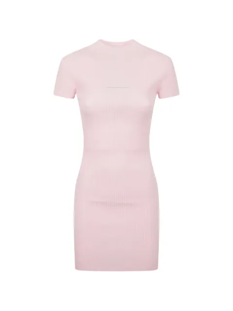Alexander Wang knit logo mini dress Pink 1KC2266079680