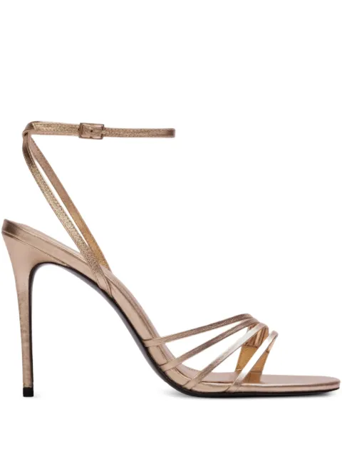 BLACK SUEDE STUDIO Ella metallic multi-strap sandals Gold ELLA100