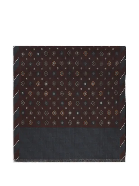 Altea printed wool scarf Brown 25601892