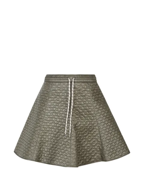 Moncler floral-quilted mini skirt Green L10932D00005788UX