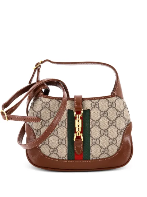 Gucci Pre-Owned Jackie 1961 GG Coated Canvas Mini hobo bag Brown PVWK4YCY6VS5PQG5