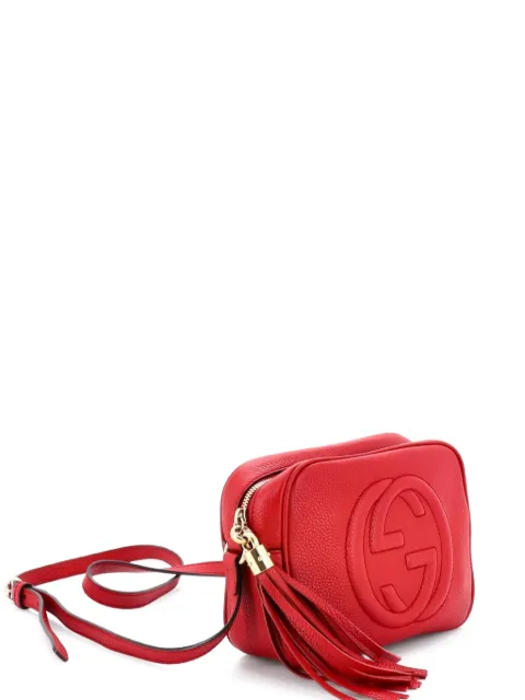 Gucci Pre-Owned Soho Disco Leather Small crossbody bag Red IAKKLLGDO3CWB5ET