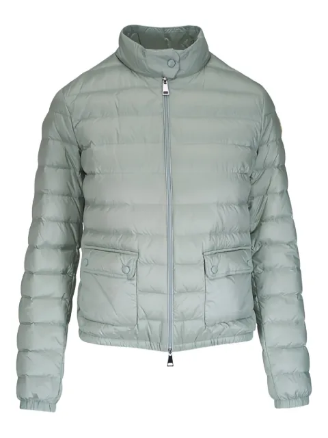 Moncler quilted logo-patch jacket Grey L20931A1010053048