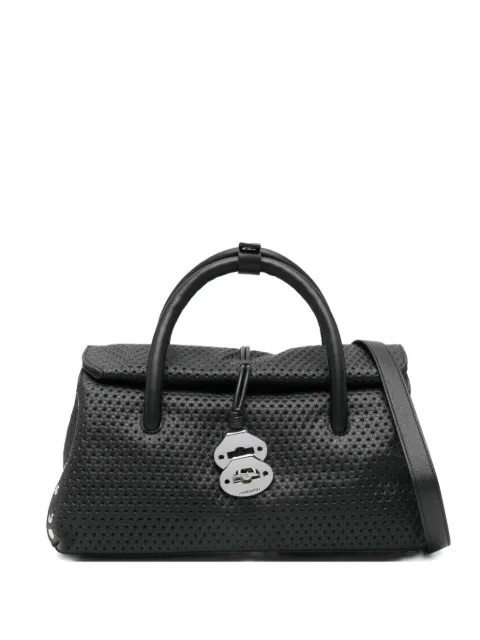 Zanellato Dotta Casa Venissa textured studded tote bag Black 0687502190000