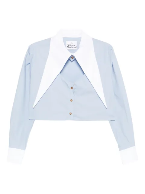 Vivienne Westwood Cut-off Heart shirt Blue 1501005UW009Q