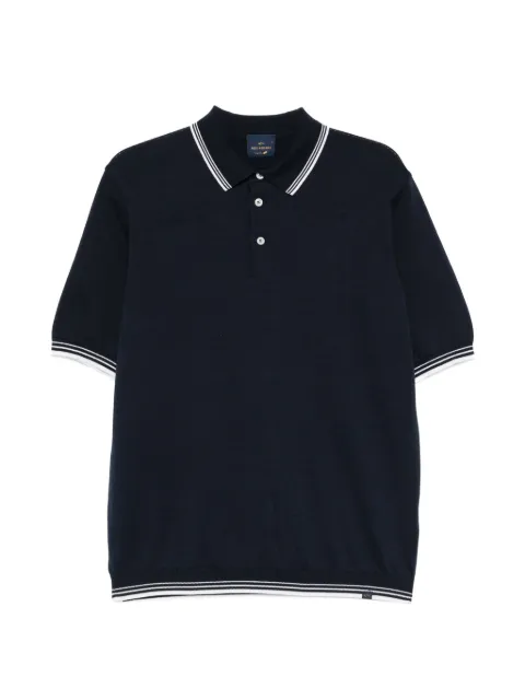 Paul & Shark striped-trim polo shirt Blue 26411634