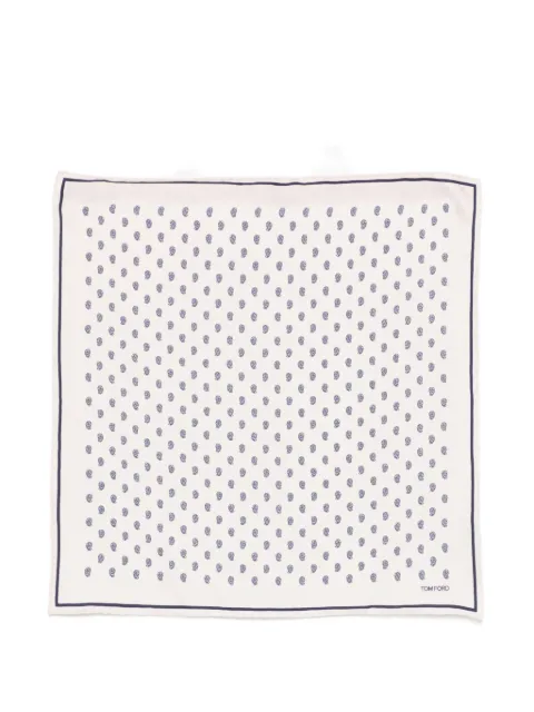 TOM FORD patterned silk scarf Pink SPR001S0210