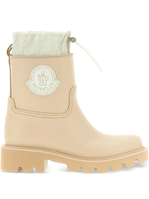 Moncler logo-patch rain boots Neutrals L209B4G00190M4522