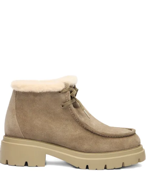 Stuart Weitzman Hudson shearling boots Neutrals SM607EBKYHX