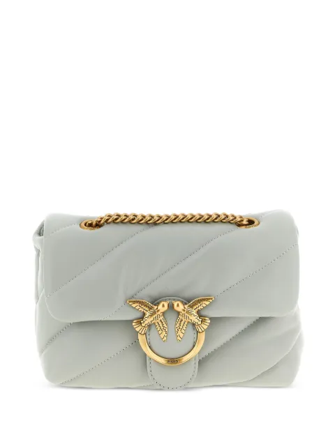 PINKO mini quilted love birds crossbody bag Grey 100039A0F2