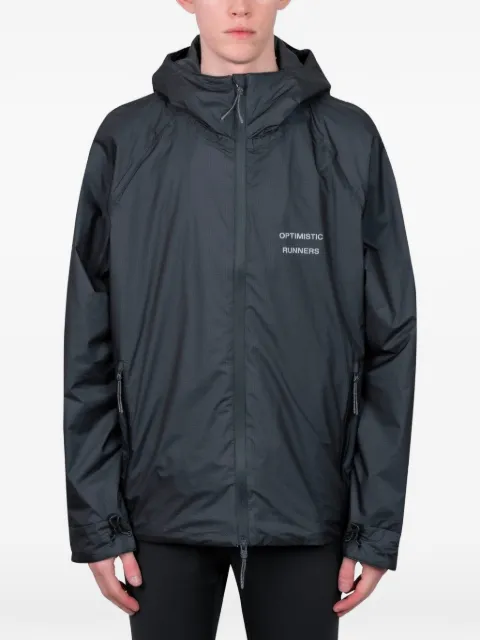 Optimistic runners insulated hooded jacket Grey IJ25BK