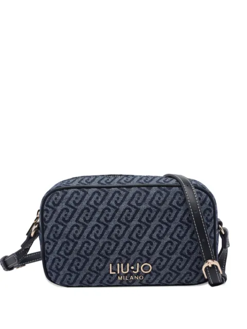 LIU JO logo zip cross body bag Blue AA6137T379A94024