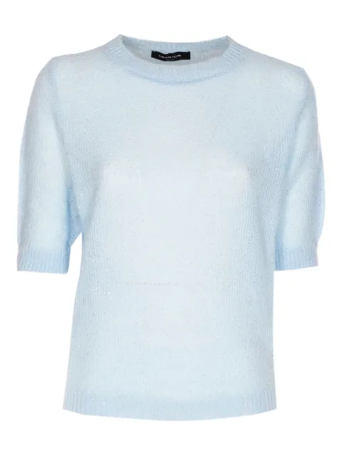 Fabiana Filippi crew-neck T-shirt Blue MAD266F131L7955154