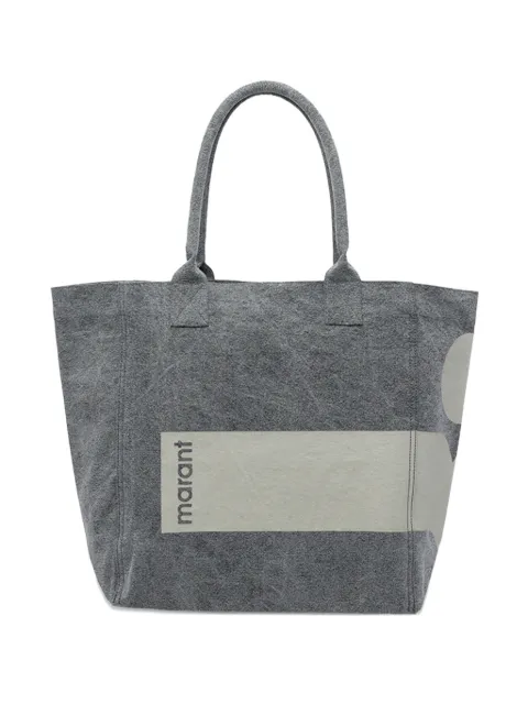 ISABEL MARANT Yenky logo-print tote bag Grey PM0001FBD1X07M