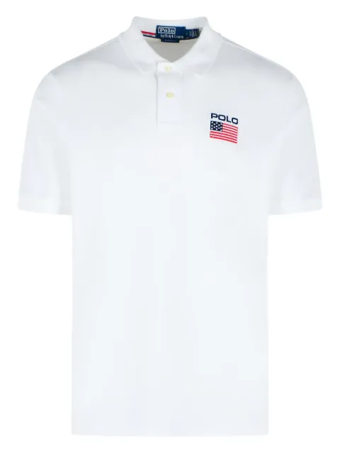 Polo Ralph Lauren logo-embroidered polo shirt White 710P05438001