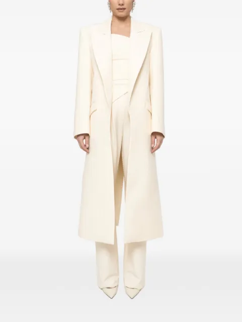 NISSA sequin-embellished coat White RG16160