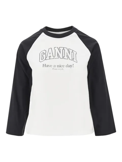 GANNI white basic T-shirt White A1050058