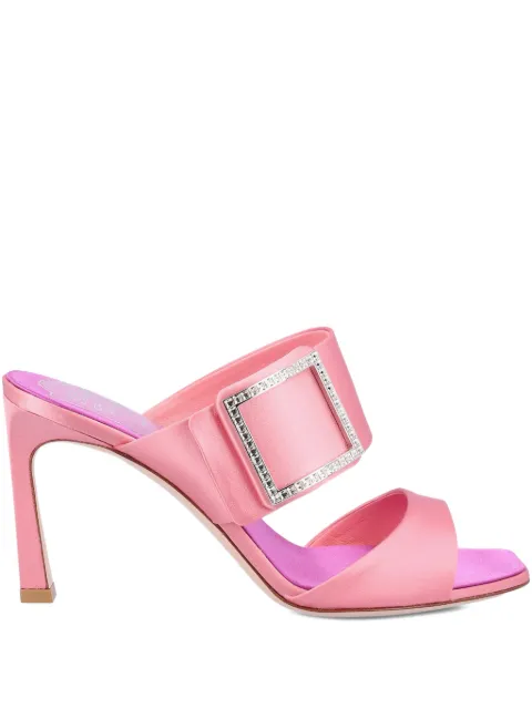Roger Vivier logo-buckle mules Pink RVW45244410RS0M202