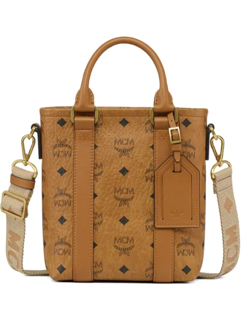 MCM mini Aren print tote bag Brown MMTGSTA04CO001