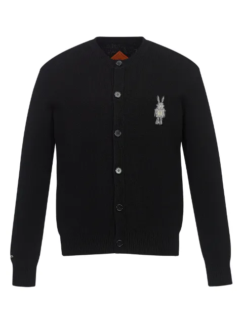 MCM rabbit-patch cardigan Black MHEGSMM01BK