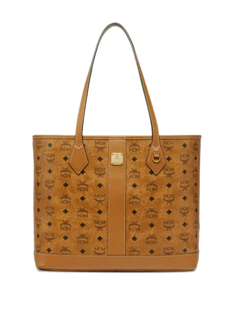 MCM logo-pattern tote bag Brown MWPGSLR02CO