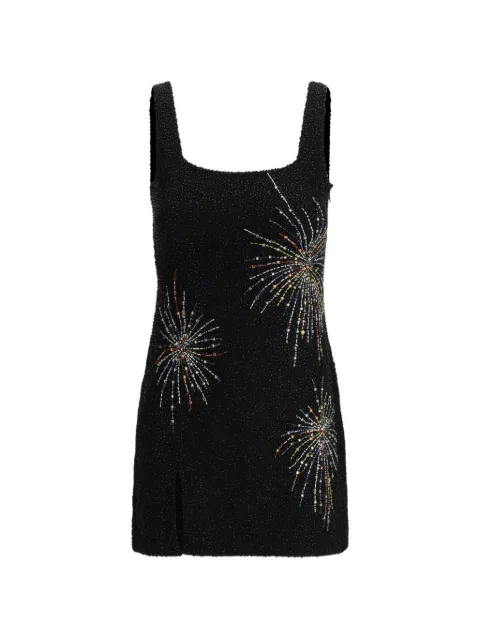 STAUD split beaded mini dress Black R26R2160BM