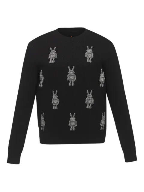 MCM robot-graphic sweater Black MFEGSMM01BK