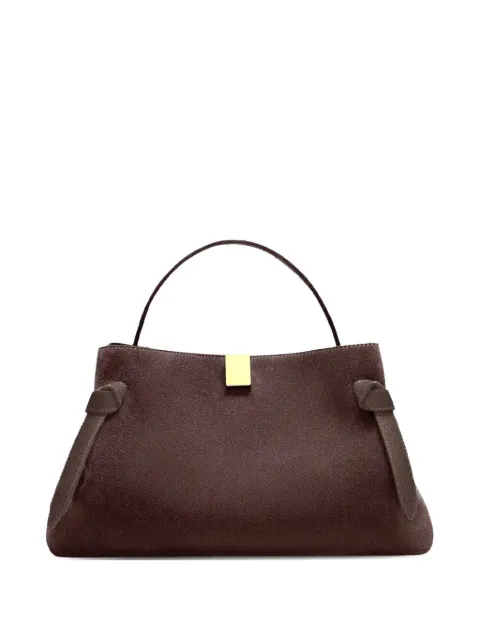 Yuzefi Gyoza suede tote bag Brown GYOZASUEDE