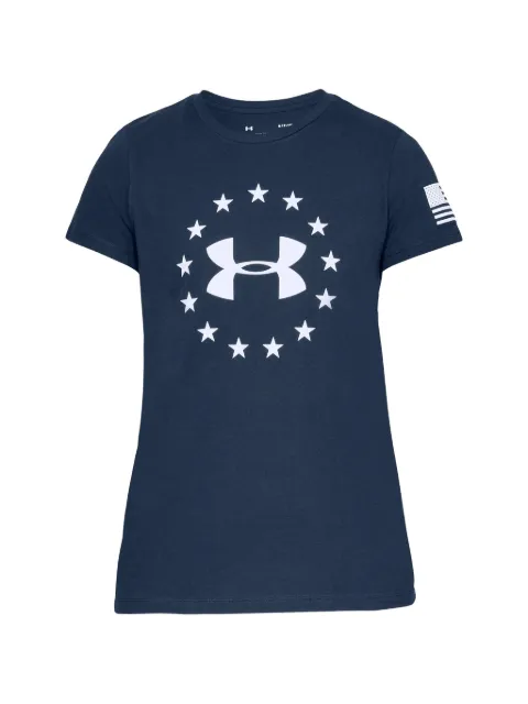 Under Armour logo-print T-shirt Blue 1333372408