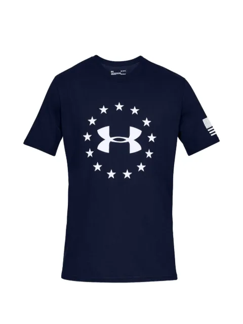 Under Armour logo-print T-shirt Blue 1333351408