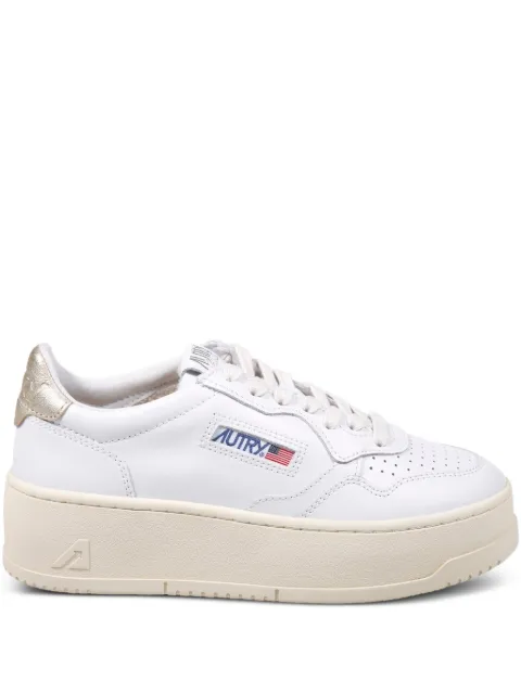 Autry logo platform sneakers White PTLWLL01WHITEPLATINUM