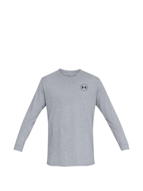 Under Armour logo-print long-sleeve T-shirt Grey 1333369035