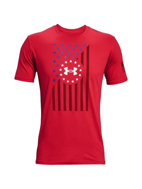 Under Armour flag-print T-shirt Red 1365053600