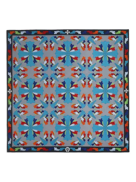 Chrome Hearts Ceiling floral-print scarf Grey CHRM0567