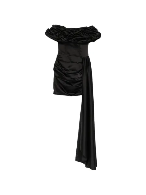 MITILIANE COUTURE ruffled train dress Black 5114