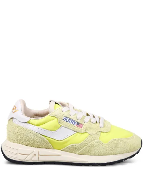 Autry logo lace-up sneakers Yellow WWLWNC33