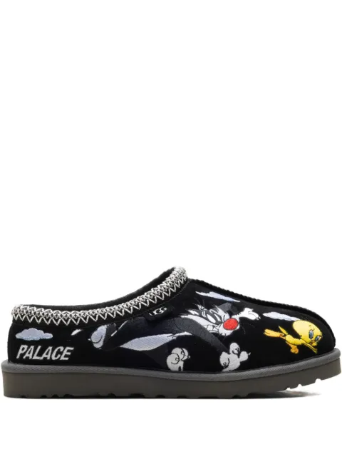 UGG Tasman cartoon-embroidered slippers Black 1181910BLK