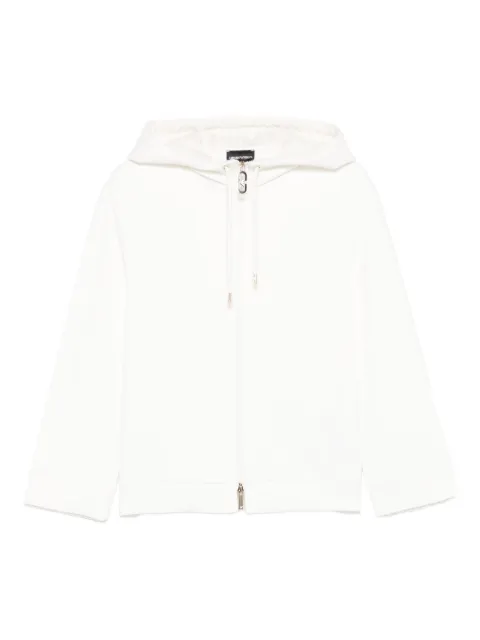 Emporio Armani zip-fastening hoodie White EW004213AF10002U0006