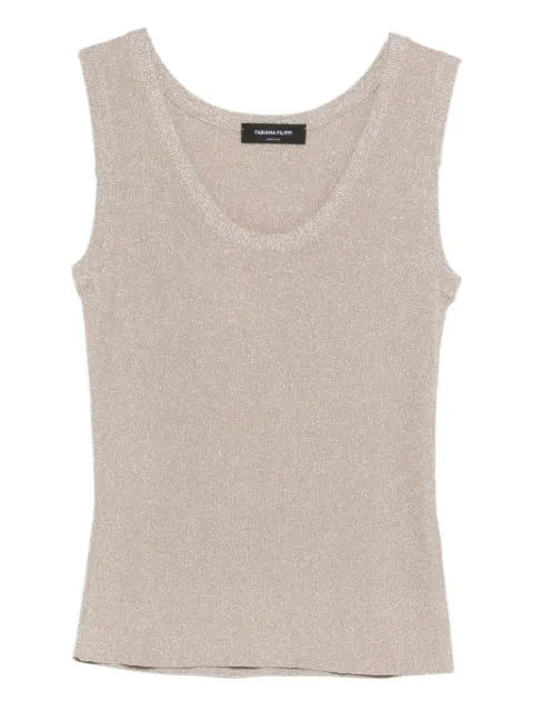 Fabiana Filippi sleeveless top Neutrals MAD266F066D962