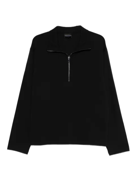 Emporio Armani zip-up sweater Black EM004747AF17659UC001